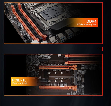 X99 Motherboard Dual CPU M.2 LGA 2011 V3 E-ATX USB3.0 SATA3 8 DIMM DDR4 Support Xeon processor slot 2011-3