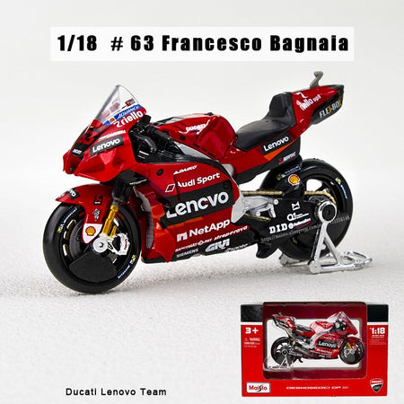 Maisto 1:18 NEW 2023 Ducati Lenovo Team  #1 Bagnaia Champion Moto GP Racing casting alloy motorcycle Model collection gift toy