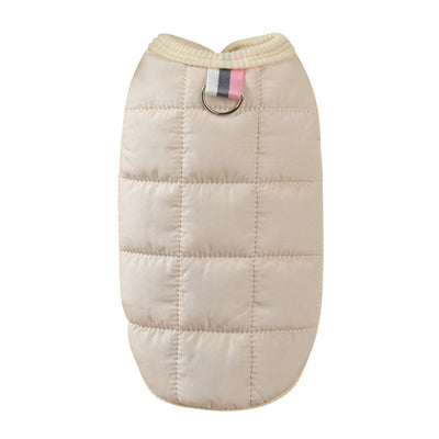 Winter Warm Cotton Padded Jacket Windproof Simple Dogs Vest Coats For Small Medium Dog Puppy French Bulldog Pet Dogs Clothing