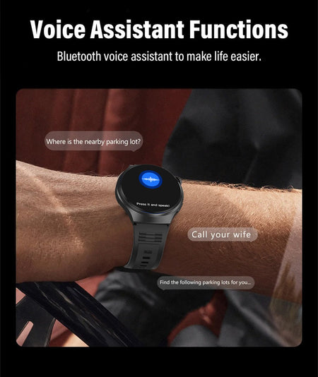 G.L Wear 2025 New Men's Smart Watch HD Display Health Tracking Bluetooth Calling Voice Assistant Sports Smartwatch