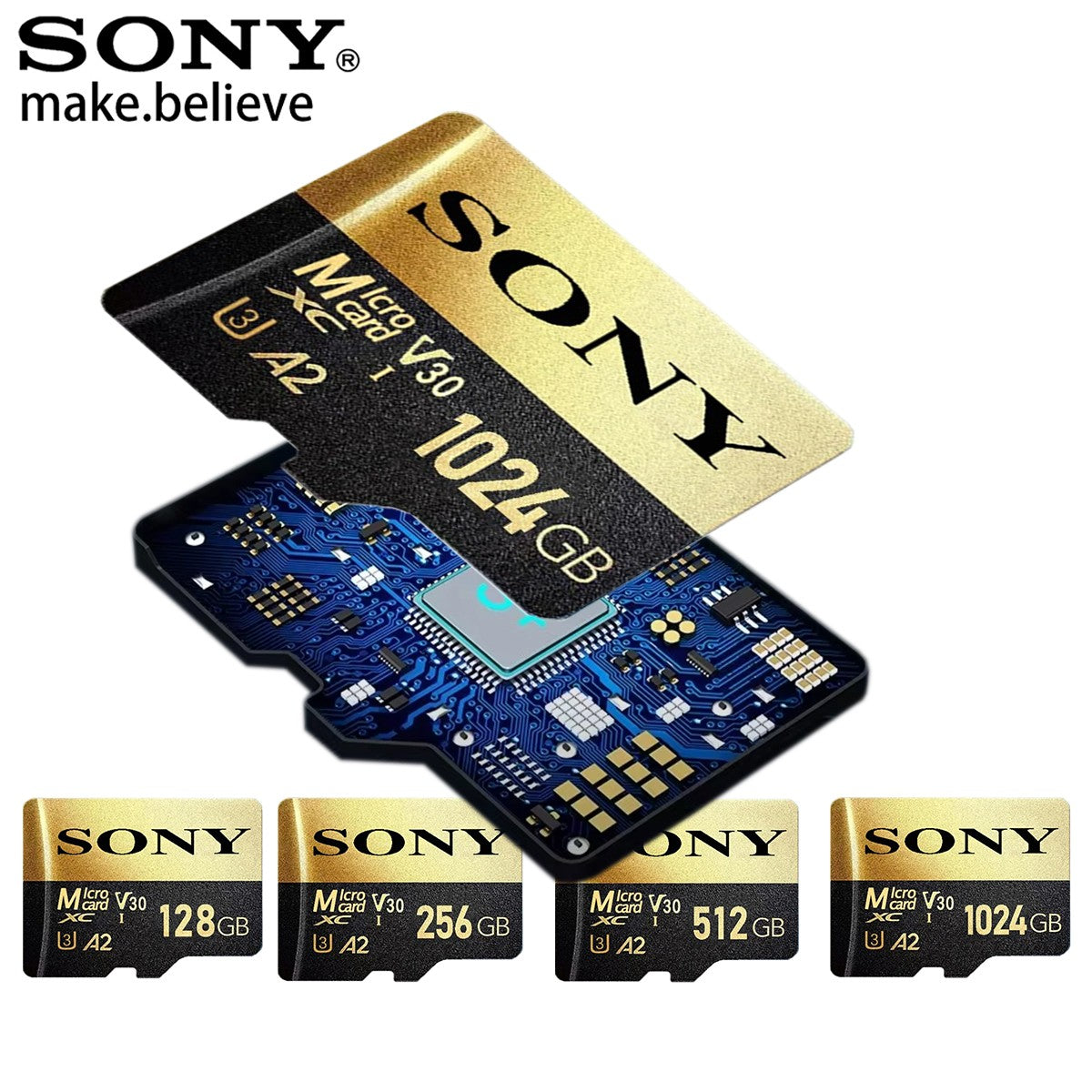 SONY Micro SD TF Card 1TB Class Memory Card 128GB 512 GB High Speed Cartao De Memoria Flash Memory TF Mecard C10 For Xiao Mi