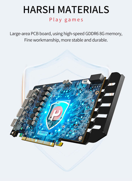MLLSE Graphics Card RX 5500 8gb Placa De Video Gaming 7NM 128bit GDDR6 8Pin PCI Express 4.0 x 8 1717MHz DP*3 Desktop