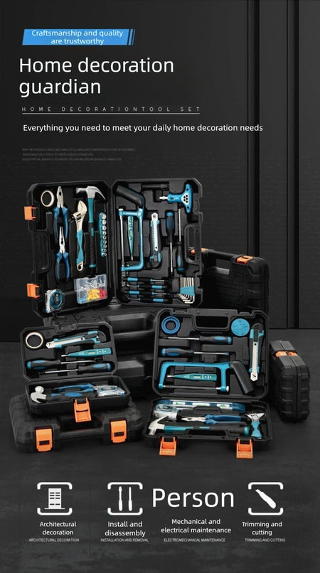High-power Electric Drill Power Tool Sets Automotive Tools Multifunctional Repair Combination Tools Auto Repair Toolbox Kit