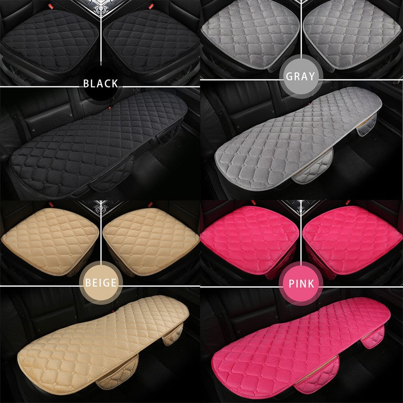 SEAMETAL Plush Car Seat Cover Anti Slip Soft Seat Cushion Auto Chair Protector Pad Universal for Sedan Suv Pick-up Truck