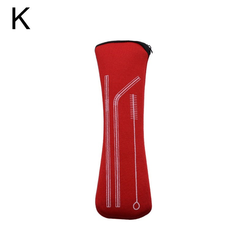 Tableware Bag Box Cutlery Storage Bag Portable Travel Fork Spoon Knife Dinnerware Packaging Pouch Storage Case with Zipper