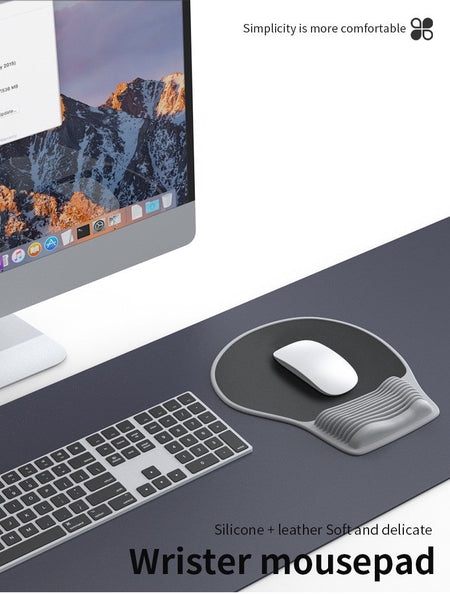 Ergonomic Mouse Pad Wrist Support, Comfortable Mouse Pad Wrist Rest, Relieve Wrist Pain Gel Mouse pad, Laptop, computer, office