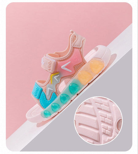 New Summer Children's Soft Soled Sandals Anti Slip Breathable For Boys And Girls Water Wading Baby Beach Sandals