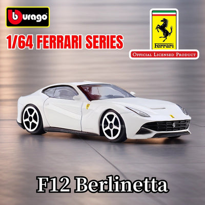 Bburago 1:64 Ferrari Enzo Replica Car Model Scale F40 F50 458 488 296 Diecast Traffic Miniature Art Figure Kid Boy Toy