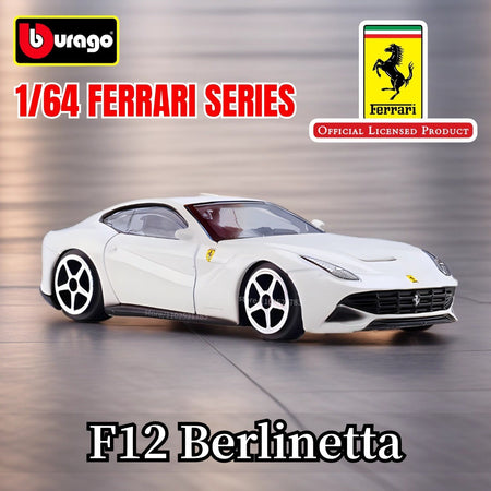Bburago 1:64 Ferrari Enzo Replica Car Model Scale F40 F50 458 488 296 Diecast Traffic Miniature Art Figure Kid Boy Toy