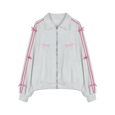 Lapel Collar Long Sleeved Hooded Y2k Sweet Korean Ins Sweatshirts for Women Clothing Loose Autumn Zipper Coat Top Women