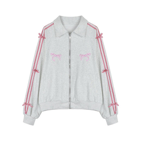 Lapel Collar Long Sleeved Hooded Y2k Sweet Korean Ins Sweatshirts for Women Clothing Loose Autumn Zipper Coat Top Women