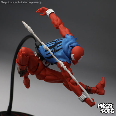 New Messtoys 1/12 Scale Spider Man Action Figures Scarlet Hero Kids Toy Spiderman in Vest and Hoodie Cloth Outfit Model Gift Toy