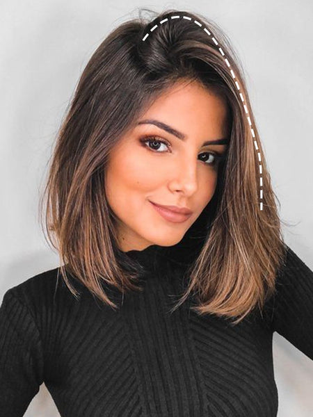 MERISI HAIR Synthetic Invisable Straight Hair Pads Clip In One Piece 2Clips Increase hair volume Hair Extensions Top Side Cover