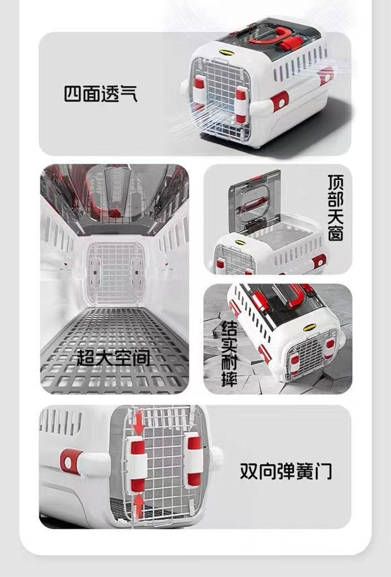 2025 New Cat Carrier Airline Approved,Portable Pet Carrier TSA Approved for Travel,Anti-Anxiety Outdoor Cat Bag for Car,Home Use