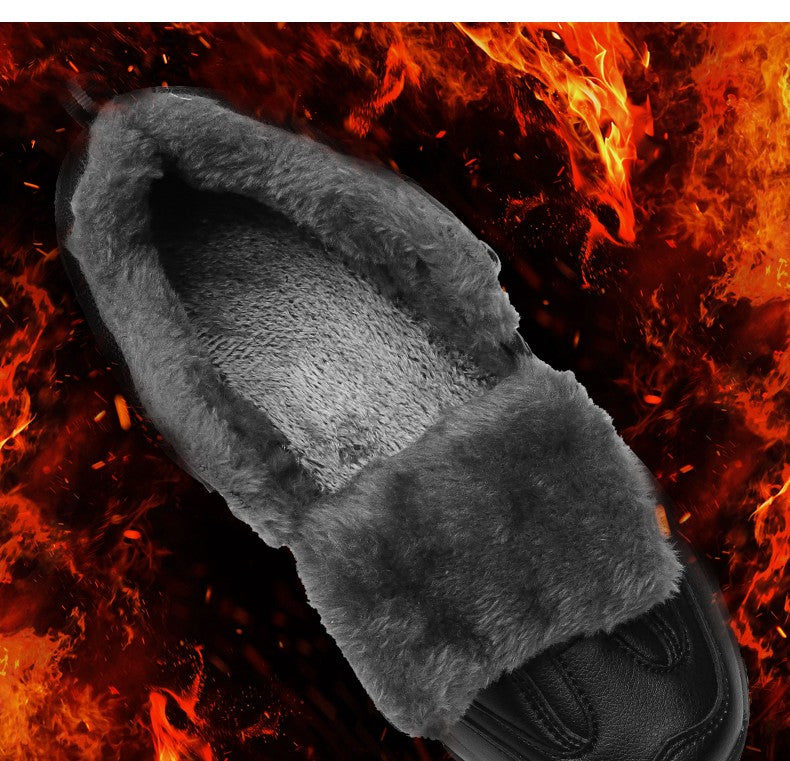 Brand Winter Men's Boots Warm Men's Snow Boots High Quality Leather Waterproof Men Sneakers Outdoor Men Hiking Boots Work Shoes
