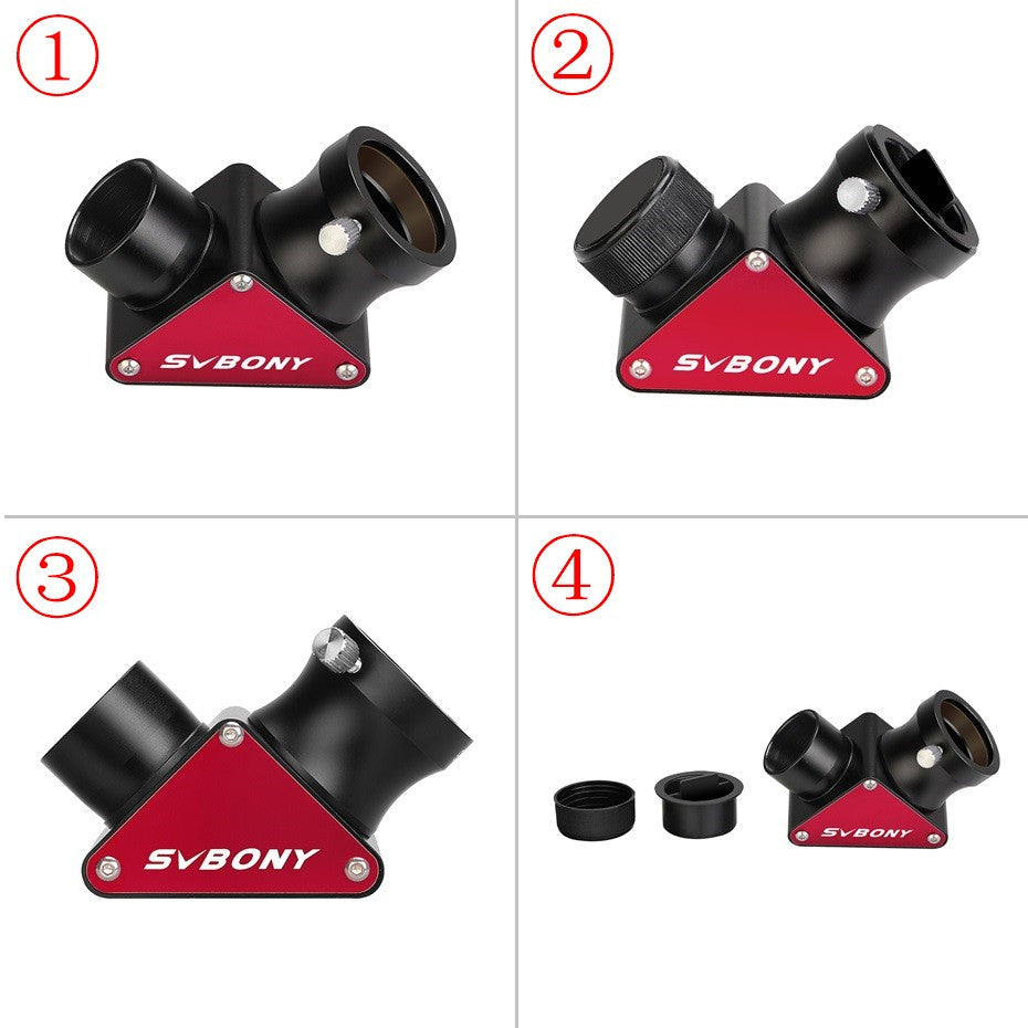 SVBONY SV188P Telescope 1.25'' 90 Degree Dielectric Mirror Diagonal 99% Reflectivity Dielectric Coatings