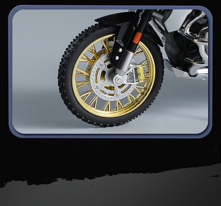 1:10 R1250GS Adventure Alloy Die Cast Motorcycle Model Vehicle Collection Sound and Light Off Road Autocycle Toys Car