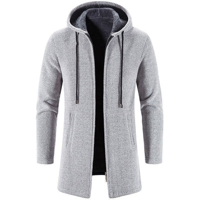 2025 New Autumn Men's Long Sleeve Sweatshirts for Men with Zipper Hooded Mens Oversize Winter Top Jacket Coat Warm Streetwear