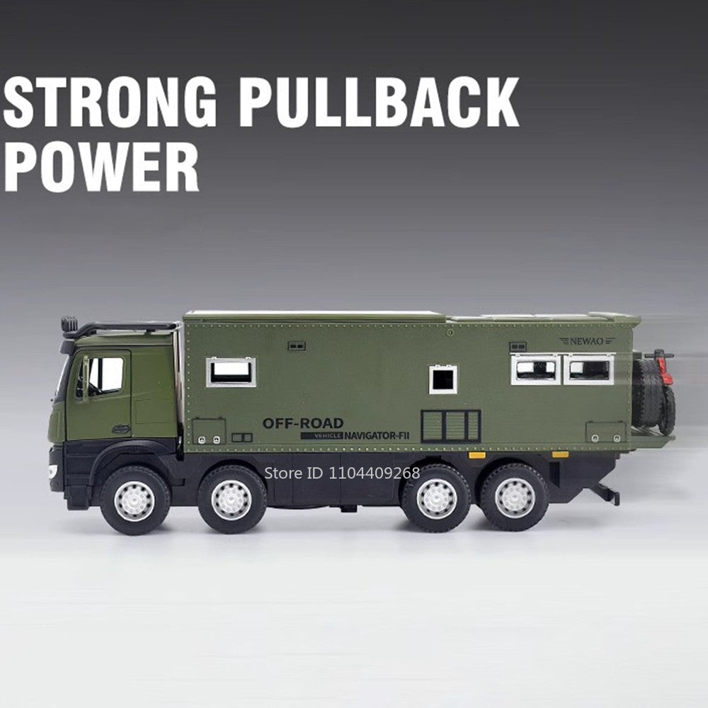 1:24 NOMADISM Raptor F150 RV Alloy Model Car Toy Metal Diecast Miniature Off Road Vehicle Models Sound Light Toys For Kids Gifts