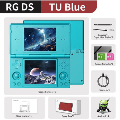 Anbernic RG DS Video Game Console Dual 4.0” IPS Screen Android 14 Support Dual Application On Split Screens & Hall  PSP Gifts