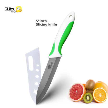Kitchen Chef Knife Rustproof Fruit Paring Knife Ceramic Knife Household Utility Vegetable Slicing Knives Sharp Black Blades Cook