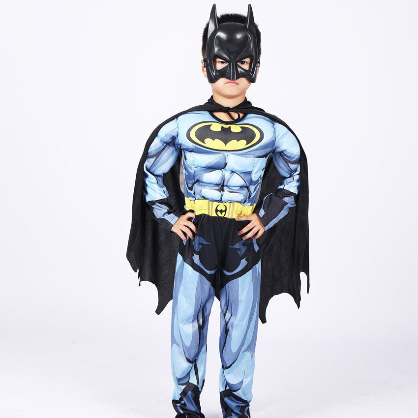 Halloween Children Boys Bat Cosplay Costume Batboy Fancy Black Superhero Cosplay Kids Costume Outfits Comic Masquerade Evening