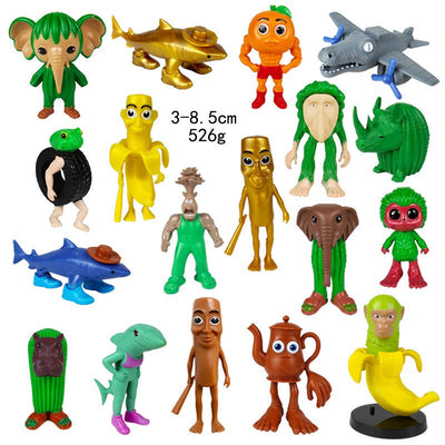 Italian Brainrot Tung Sahur Figure Toy Tralalero Tralala Figures Bombardino Crocodilo Shimpanzini Bananini Model Decor Doll Gift