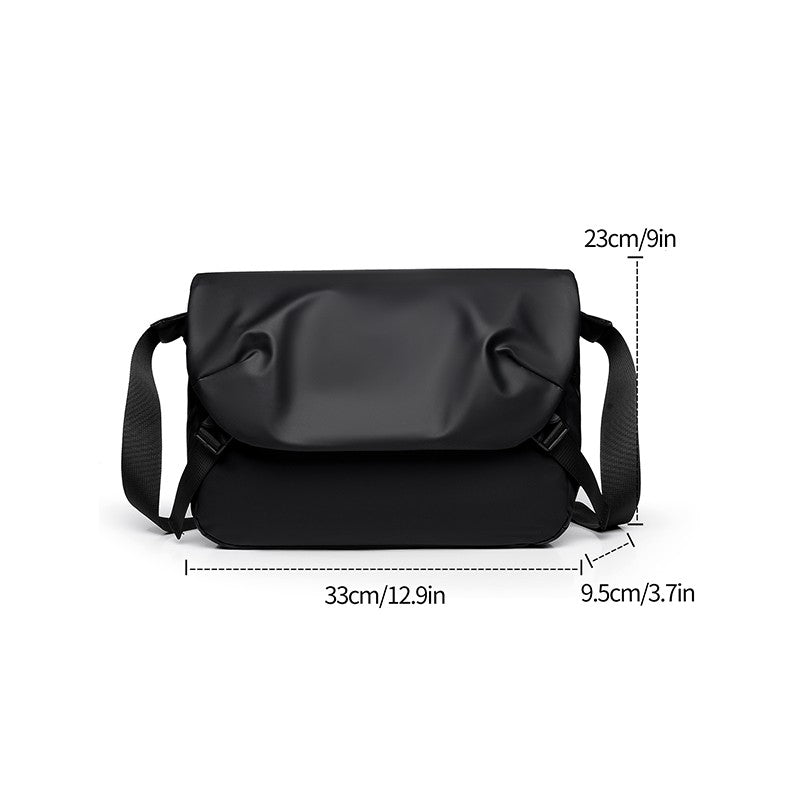 Minimalist Black Men's Shoulder Bag Male High Quality Waterproof Briefcase Crossbody Bag Business Style Messenger Bags for Men