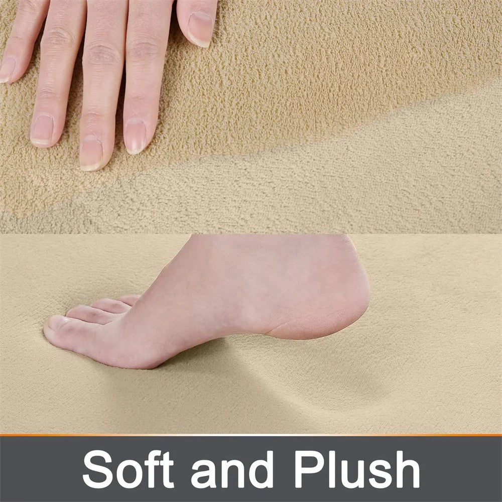 Homaxy Super Absorbent Bath Mat Memory Foam Carpet Non-Slip Toilet Bathroom Rug Soft Living Room Bedroom Shower Decor Foot Rug