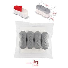 4pcs Universal Toilet Lid Cushion Anti-slip Gasket Toilet Seat Pad Buffers Stop Bumper Shock Absorber Bathroom Toilet Seat Kits