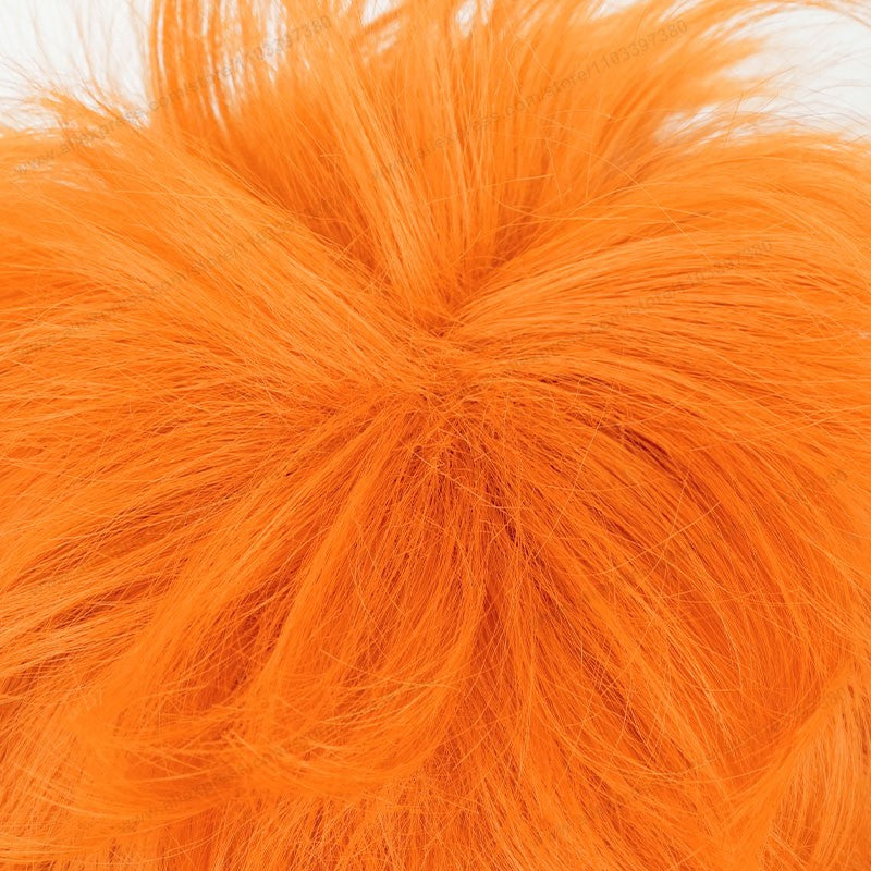 Hinata Shoyo Cosplay Wig 26cm Short Orange Hair Anime Shoyo Hinata Wigs Heat Resistant Synthetic Wigs
