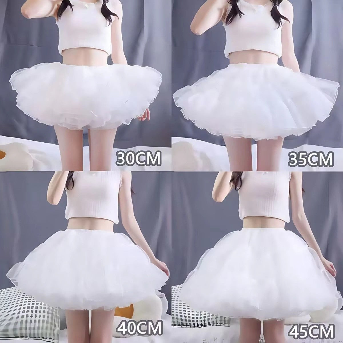 Lolita Flying Saucer Petticoat - Boneless Maximum Volume Crinoline, Invisible Wire-Free Underskirt for Daily Gothic Sweet OP/JSK