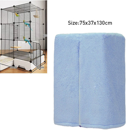 Winter Warm Bird Cage Cover Breathable Splashproof Large Bird Cage Cover Parrot Cage Shading Protective Products Bird Supplies