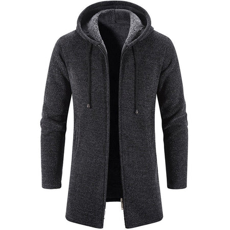 2025 New Autumn Men's Long Sleeve Sweatshirts for Men with Zipper Hooded Mens Oversize Winter Top Jacket Coat Warm Streetwear