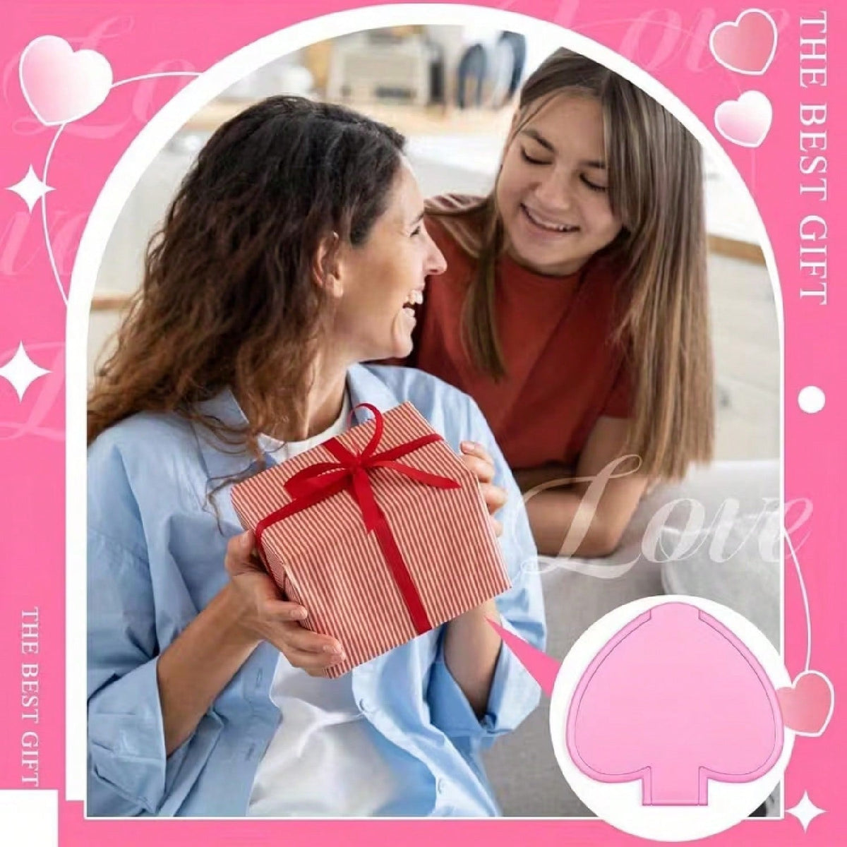 Valentine Mirror Bulk Gifts Heart Shaped Mini Pocket Small Folding Makeup Portable Travel Heart Purse Hand Mirror for Gifts