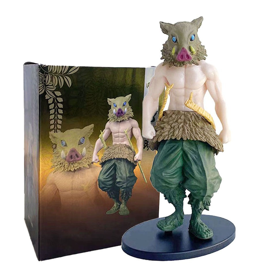 Demon Slayer Anime Action Figure - Kamado Tanjirou with Agatsuma Zenitsu And Nezuko PVC Model Toys Kimetsu No Yaiba Warriors