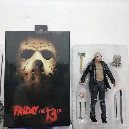 The 13th Figure Toys NECA Friday Freddy Jason Voorhees Blood Action Figure Jason Collectible Model Christmas Halloween Gifts