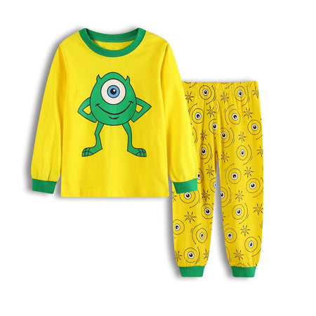New Kids Pajama Set Cotton Soft Buzz Lightyear Print Loungewear Long Sleeve Pjs Sleepwear for Toddler Boys Girls Nighty
