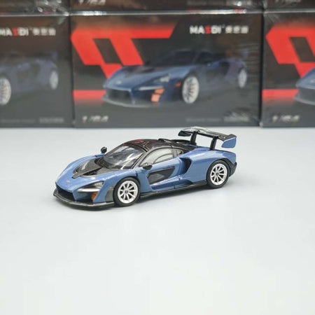 New In Stock Masdi 1:64 Mclaren Senna 1110 Special Edition Alloy Miniature Static Car Model Customized Boy Toys Gifts Collection