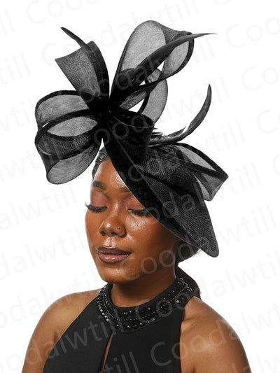 Bride Wedding Mesh Fascinators Church Hat Ladies Women Derby Big Fascinator Hats Party Event Headpiece Bride Wedding Pillbox Cap