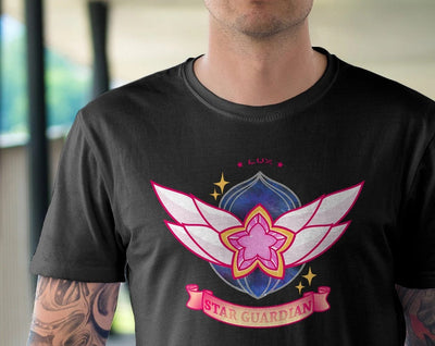 Magical Wings Emblem Graphic T Shirt Men Anime Style Cotton Tee Oversized Streetwear Top Fantasy Crest Print Short Sleeve
