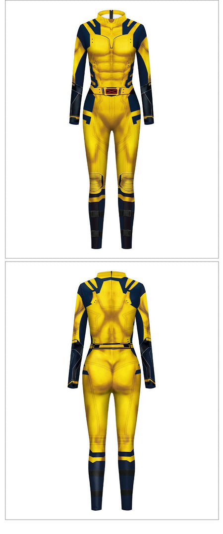 super-héros hommes film Deadpool Wolverine Cosplay Costumes Hallloween combinaison Performance fête Zentai body