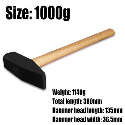 1PCS High Carbon Steel Fitter's Hammer Machinist Hammer Wooden Handle Electrician's Hammer Sheet Metal Hammer Duck Foot Hammer