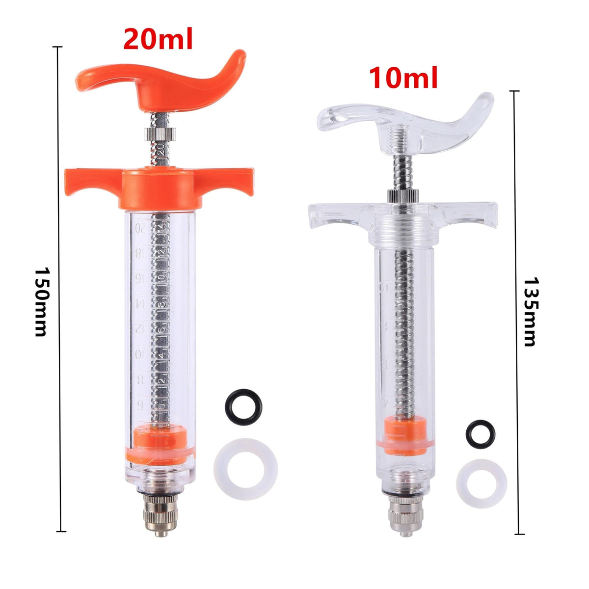 10/20ml Parrot Feeding Syringe Set With Straight Tube Easy To Clean Bird Feeder Chick Syringe Bird Feeder Pet Feeding Supplies