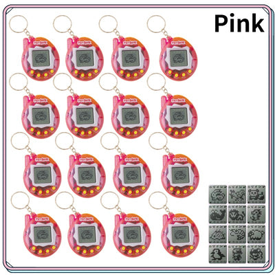 6-48PCS Virtual Pet Keychain Digital Pet Electronic Handheld Game Video Game Party Birthday Nostalgic 90s