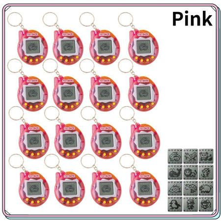 6-48PCS Virtual Pet Keychain Digital Pet Electronic Handheld Game Video Game Party Birthday Nostalgic 90s