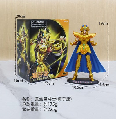 Japanese Anime Saint Seiya Figure Phoenix Ikki Hyoga Seiya Shiryu Standing Figure Toy PVC Box Figure Collection Decoration 19cm