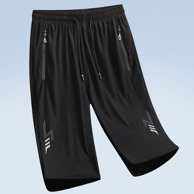 Fashion Casual Board Shorts Men's Shorts Summer Quick Dry Stretch Shorts for Men Jogging Running Short Pants Male Bottom Black