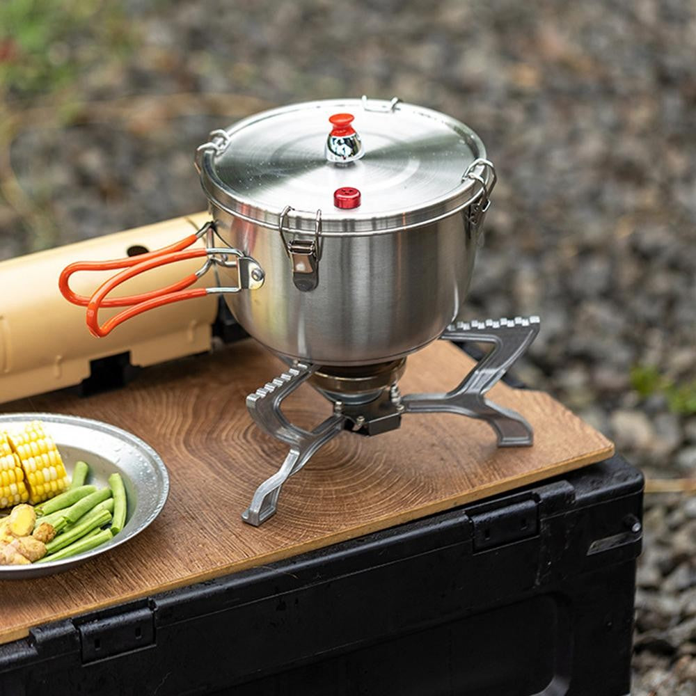 Portable Camping Pressure Cooker Stove Top Pressure Cooker Portable Outdoor Cookware Stove Cooking Pot For Electric Heaters