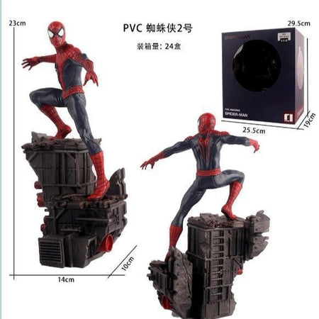 23cm Spider Man Figure Spiderman Anime Figurine Pvc Model Collection Statue Desk Decoration Dolls Children Toys Halloween Gifts